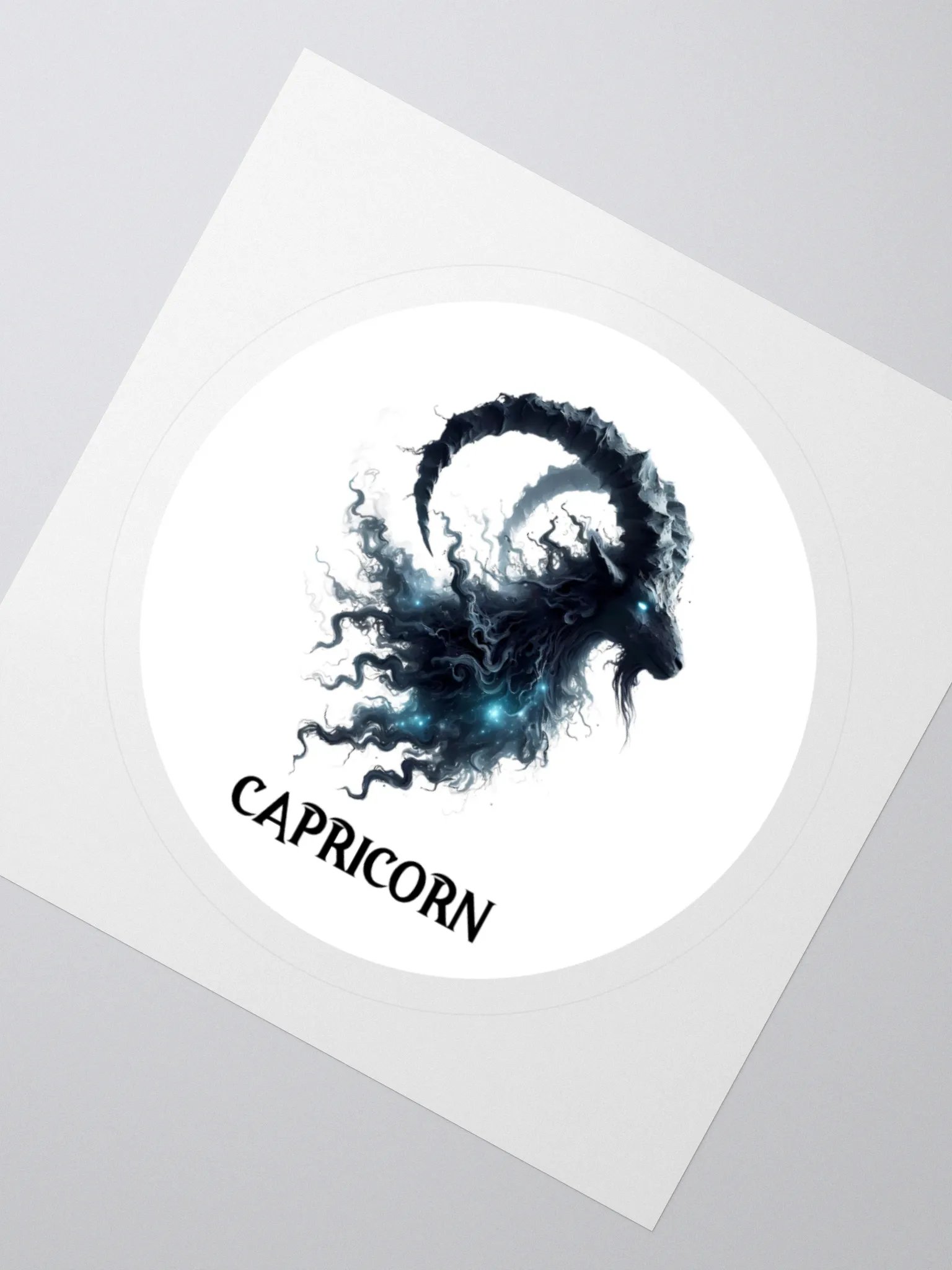 Mythical Capricorn Zodiac Round Sticker product image (6)