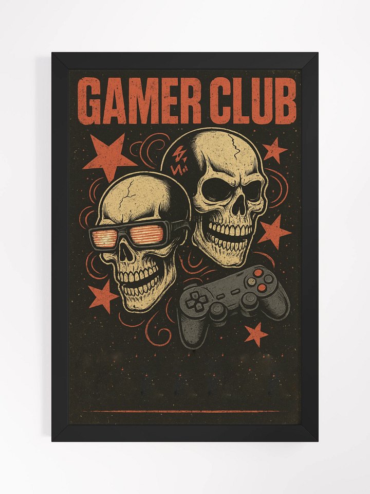 Gamer Club Skulls Framed Poster product image (3)