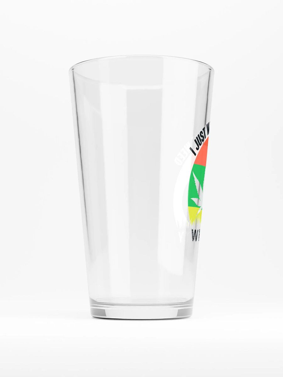 I Just Want to Smoke Weed With Catty - Shaker Pint Glass product image (2)