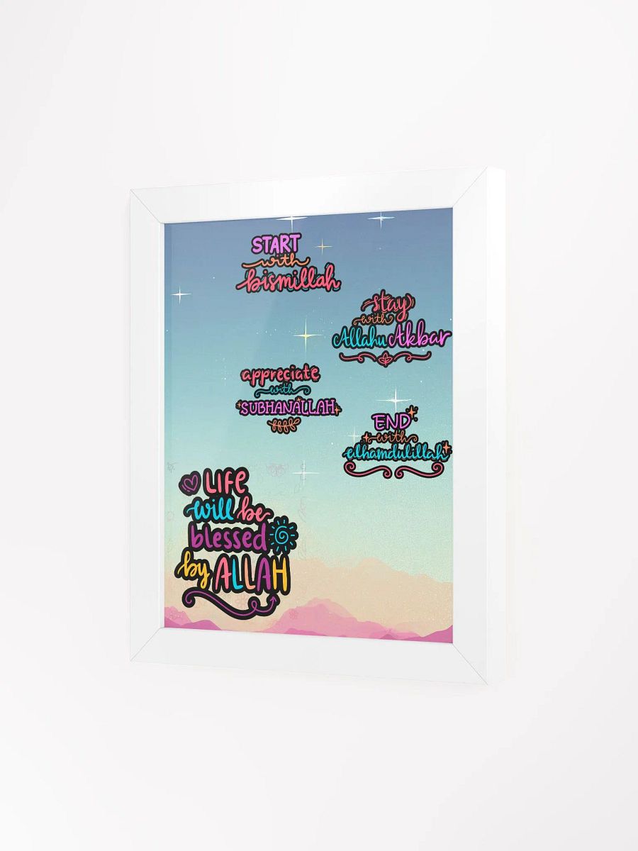 Life Is Blessed with Allah Poster product image (3)