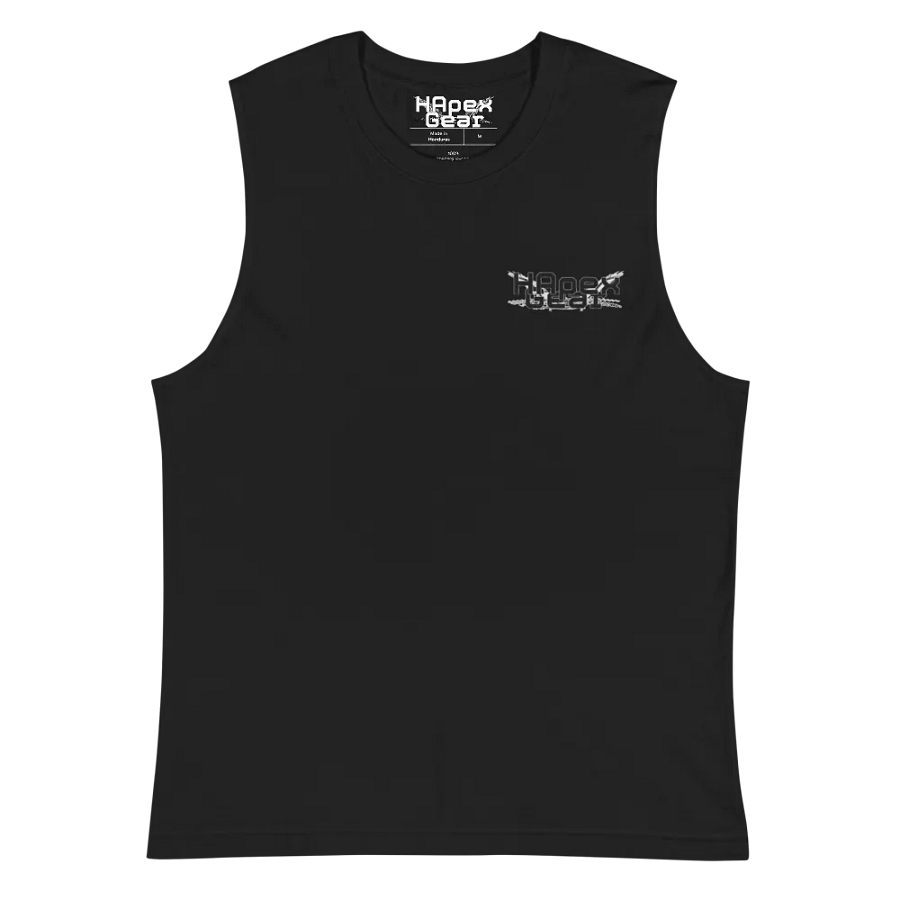 Muscle Tank - Embroidered - Black HApex Gear Black Logo product image (3)