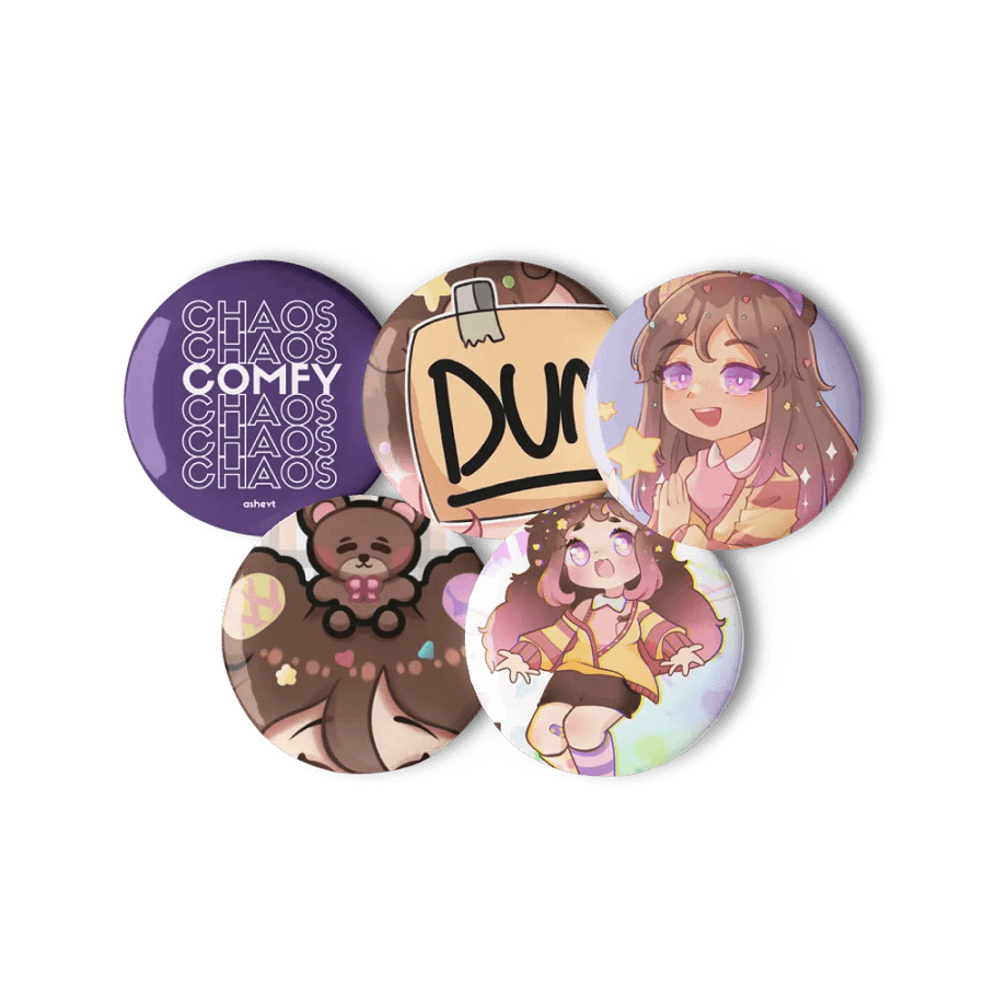 Ashe's 5 Pin Set! ˚ ༘♡ ⋆｡˚ product image (1)