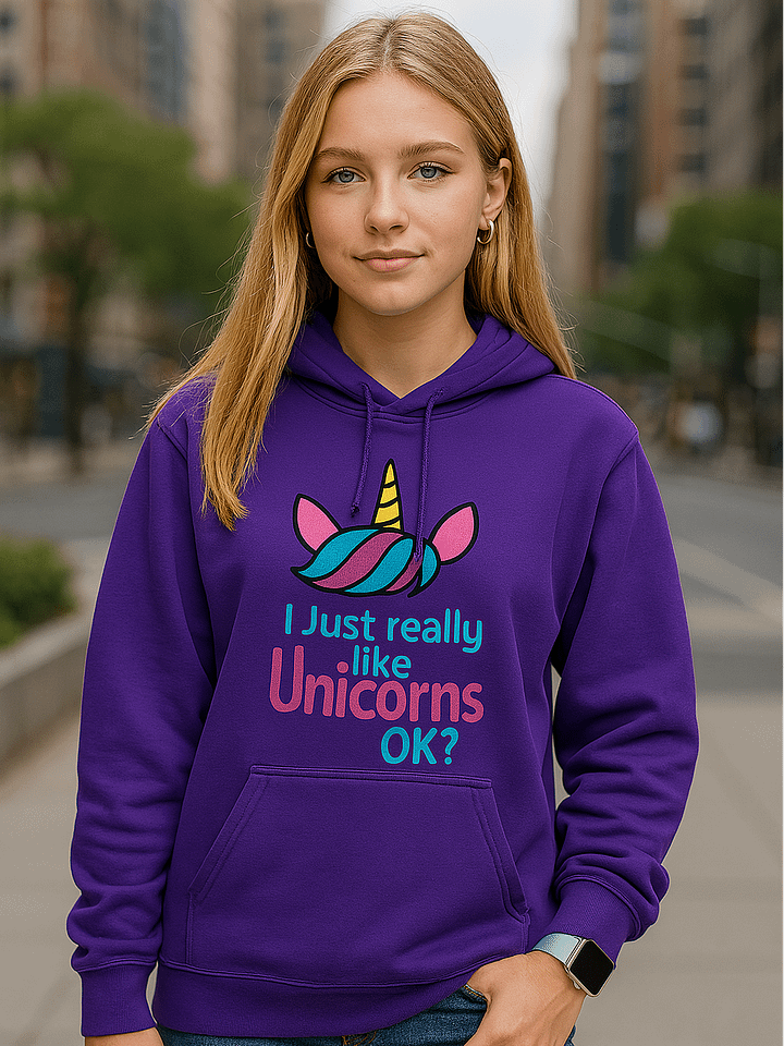 Unicorns Moletom com capuz clássico Gildan product image (1)