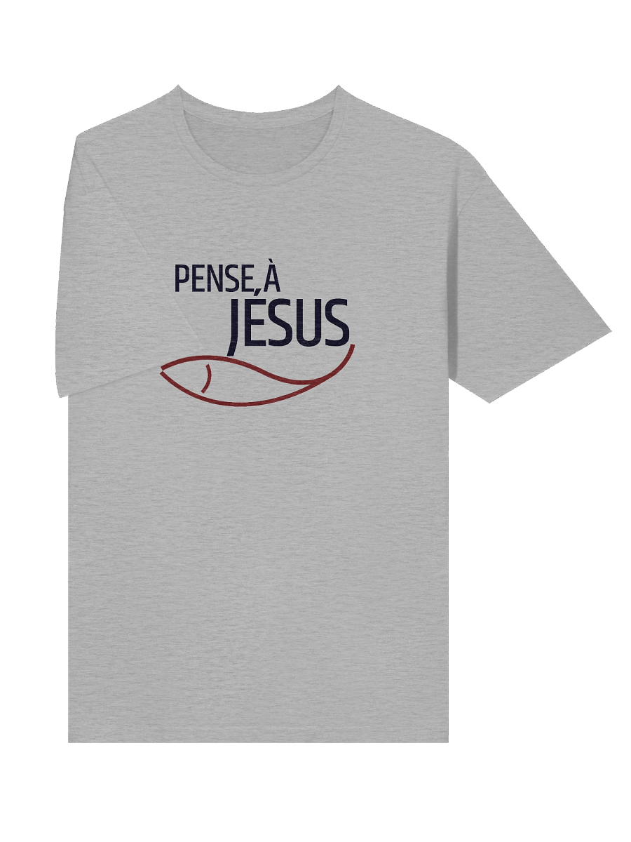 "Pense à Jésus" Evangelism T-Shirt – Share the Gospel in French product image (33)