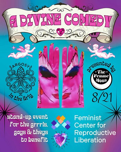 Next Thursday 8/21 💕 @TheFemmeMoon co-editor @MurdaHill and @ConnorGLyons will host a stand-up event 🎭 to benefit @FeministCe...