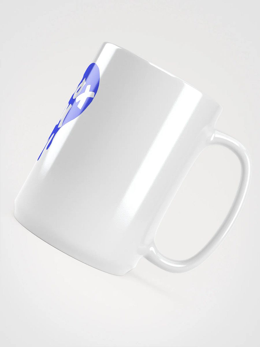 HOT BOX FAM TRANSPARENT ROYAL BLUE LOGO ON COFFEE MUG product image (4)