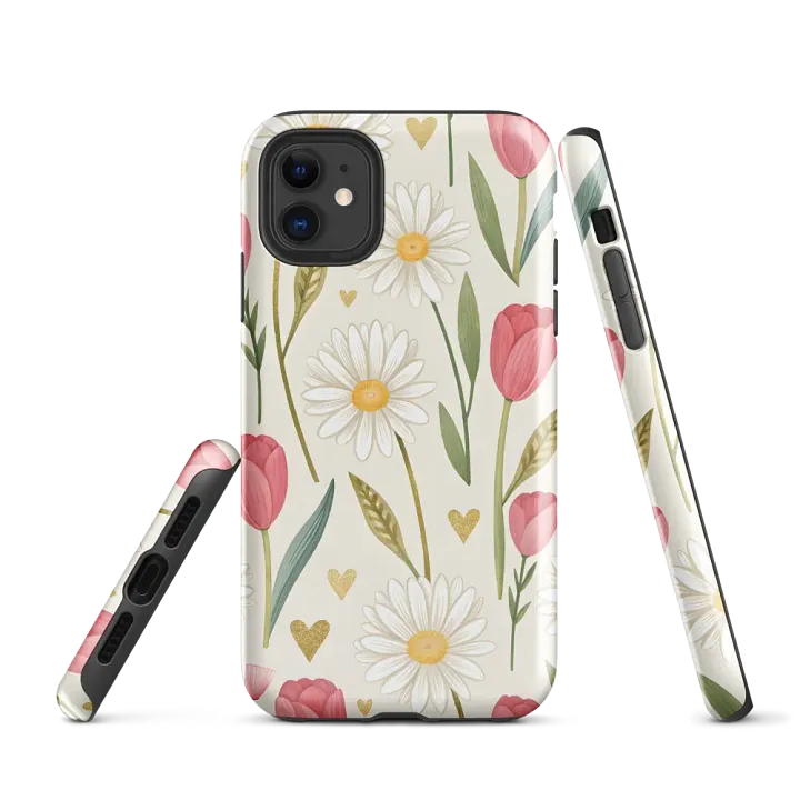 Daisy and Tulip Garden Tough iPhone® Case product image (1)