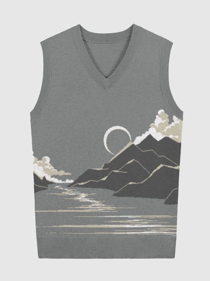 Twilight Peaks Knitted V-Neck Vest product image (1)