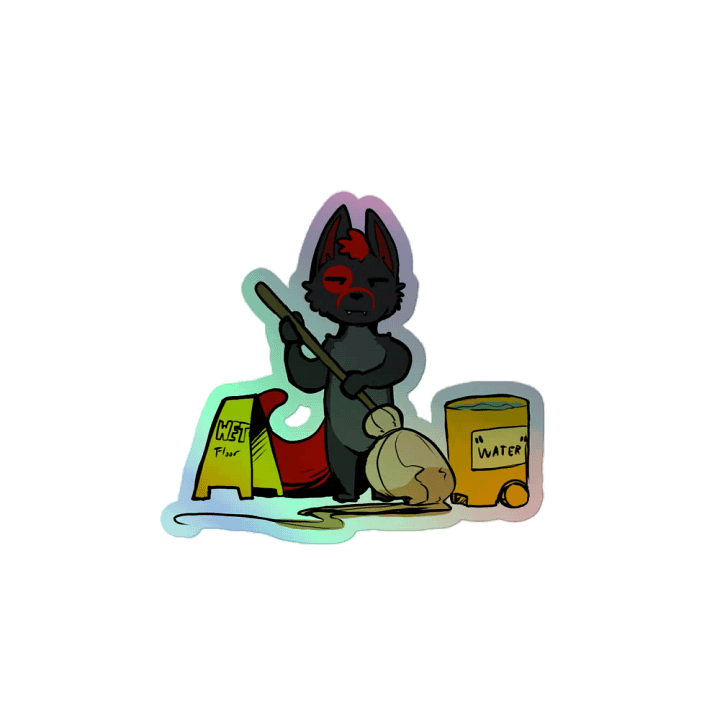Janitor Fury Holographic Sticker product image (2)