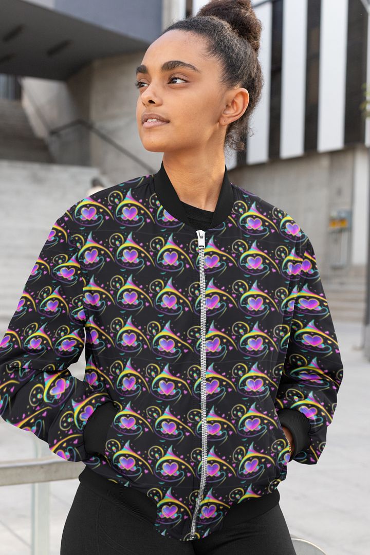 Valentines Heart All Over Print Jacket product image (1)