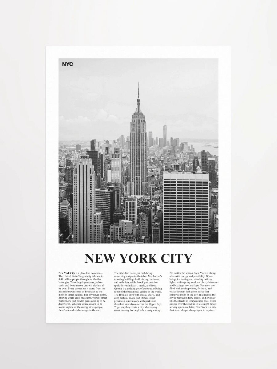 New York City 03 Newspaper Poster product image (5)