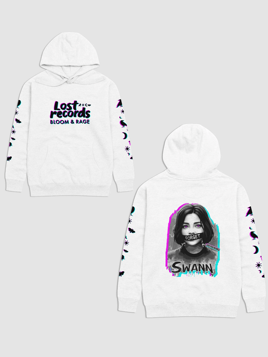 Lost Records: Bloom & Rage; Swann Holloway "FORGET" Hoodie Print (Raven, Sun, Moon, Moth) product image (1)