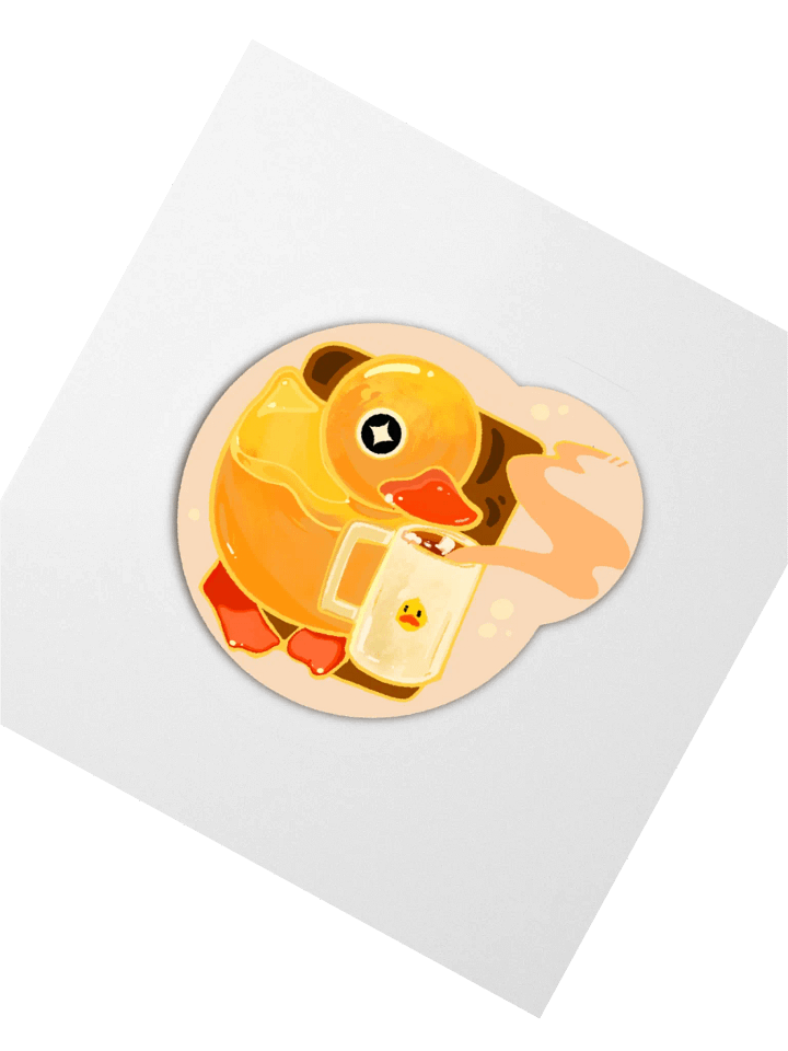 Duck Mug Kiss Cut Stickers product image (5)