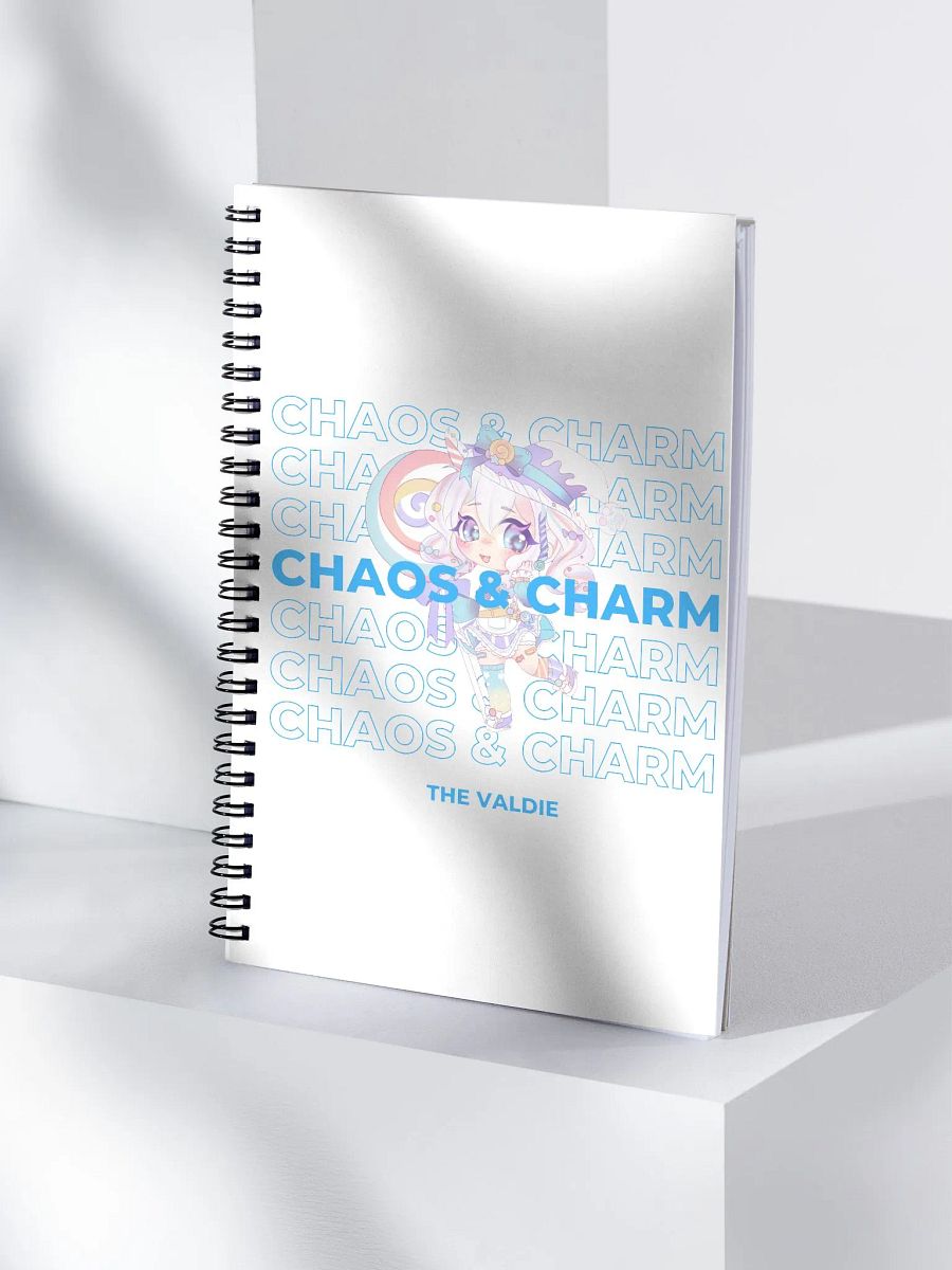 Blue Chaos & Charm Spiral Notebook product image (4)