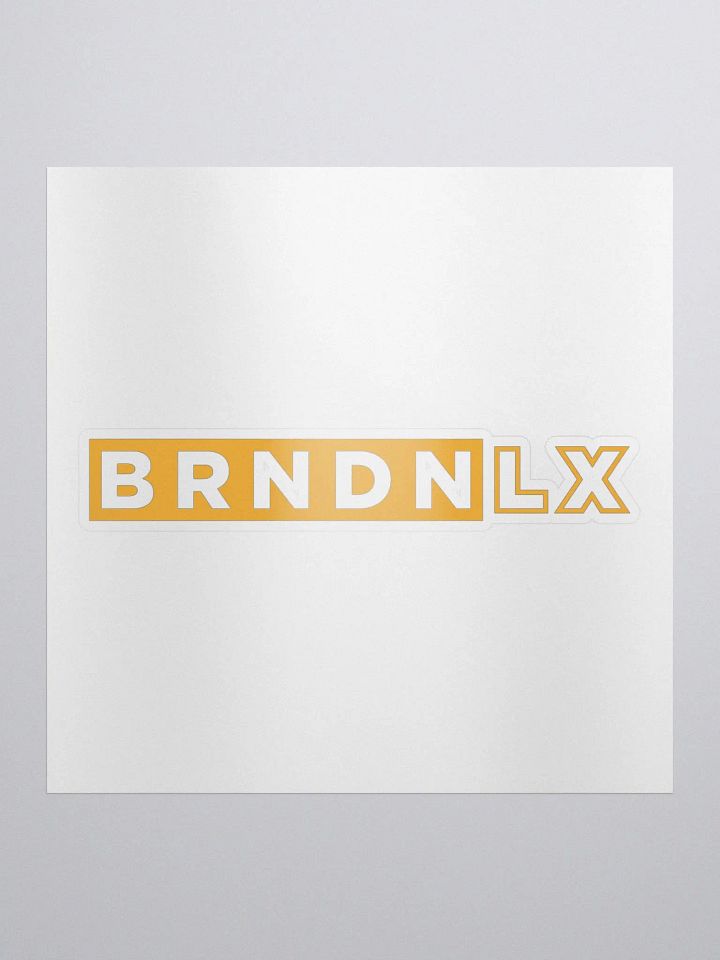 Brndnlx - Yellow Logo Sticker product image (1)