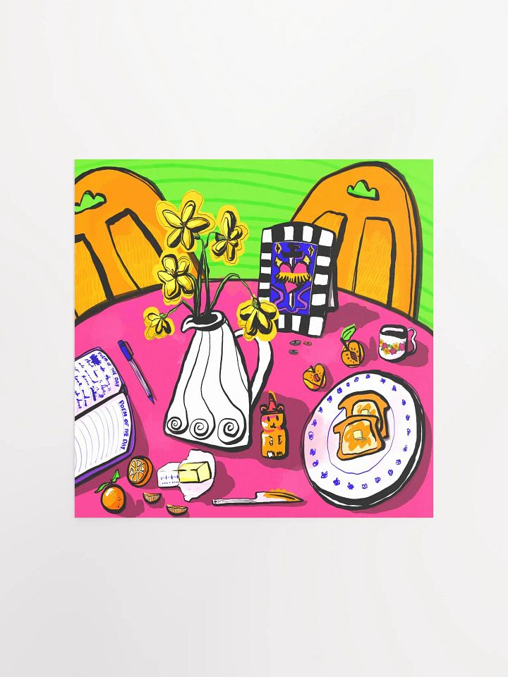Writer's Breakfast Art Print product image (1)