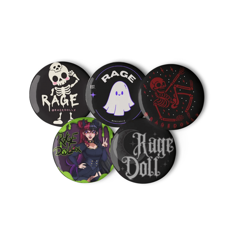 Rage Logo - 5pc Button Set product image (11)