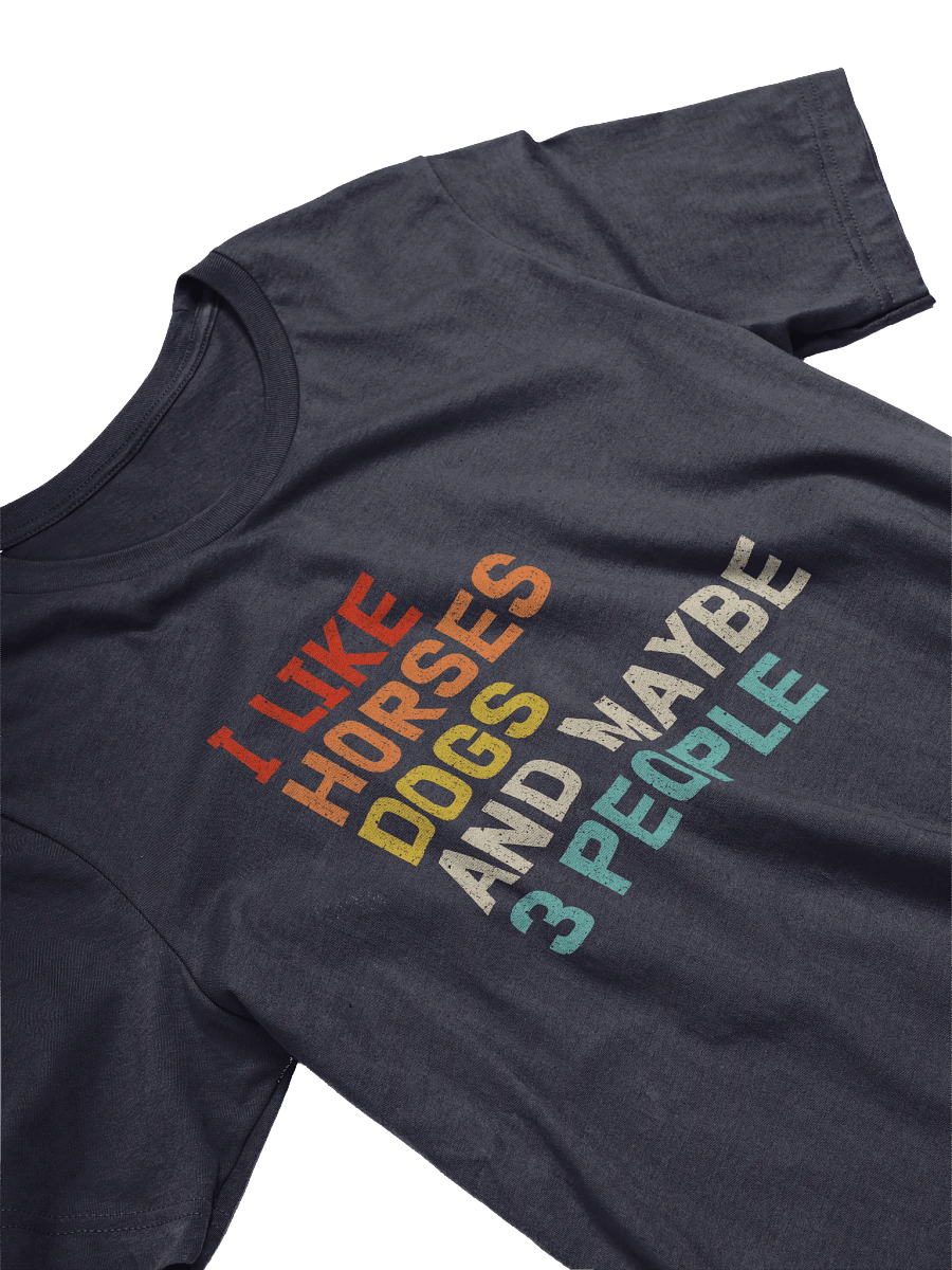 "HORSES, DOGS AND 3 PEOPLE" t-shirt product image (6)