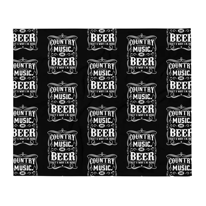Country Music And Beer Blanket product image (1)