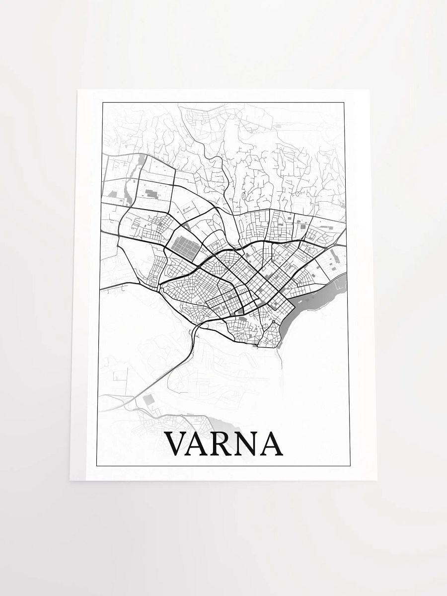 Varna, Bulgaria, city map print product image (16)