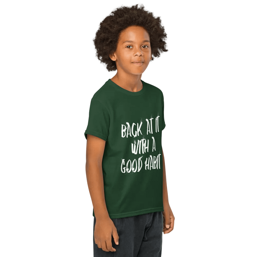 "Back At It With A Good Habit" Gildan Youth Sports Tee product image (21)