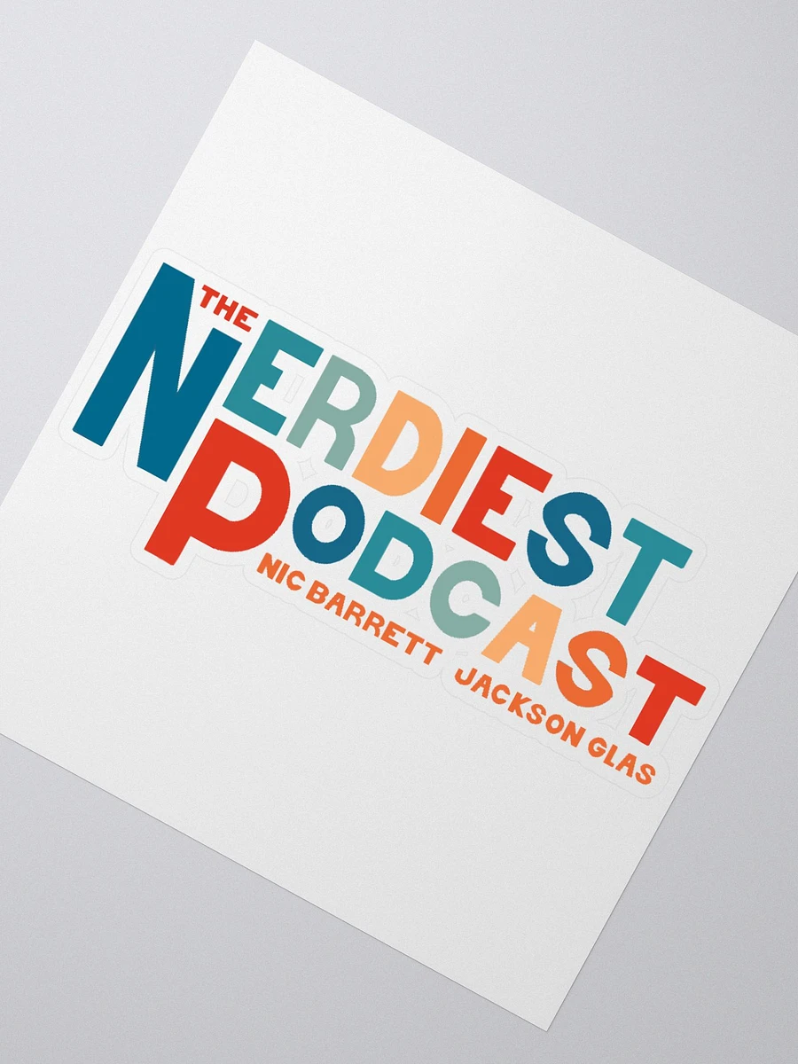 The Nerdiest Podcast Text Logo Sticker product image (5)