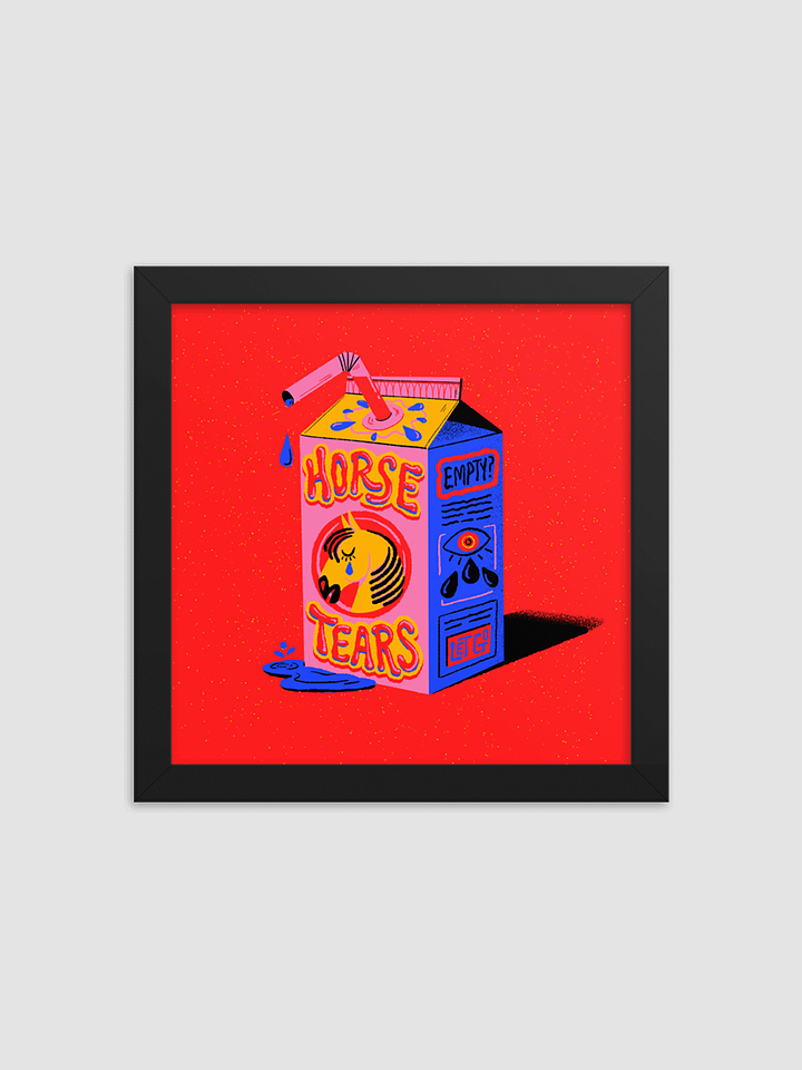 'Horse Tears' - Framed High-Quality Matte Poster product image (1)
