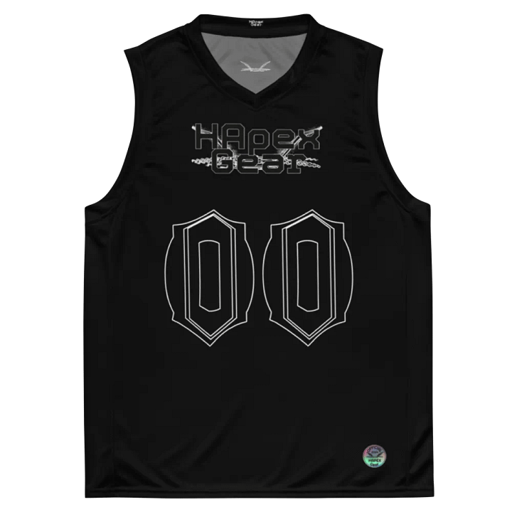 Sellout - Black - Recycled Unisex Basketball Jersey - Black HApex Gear Black Logo product image (2)