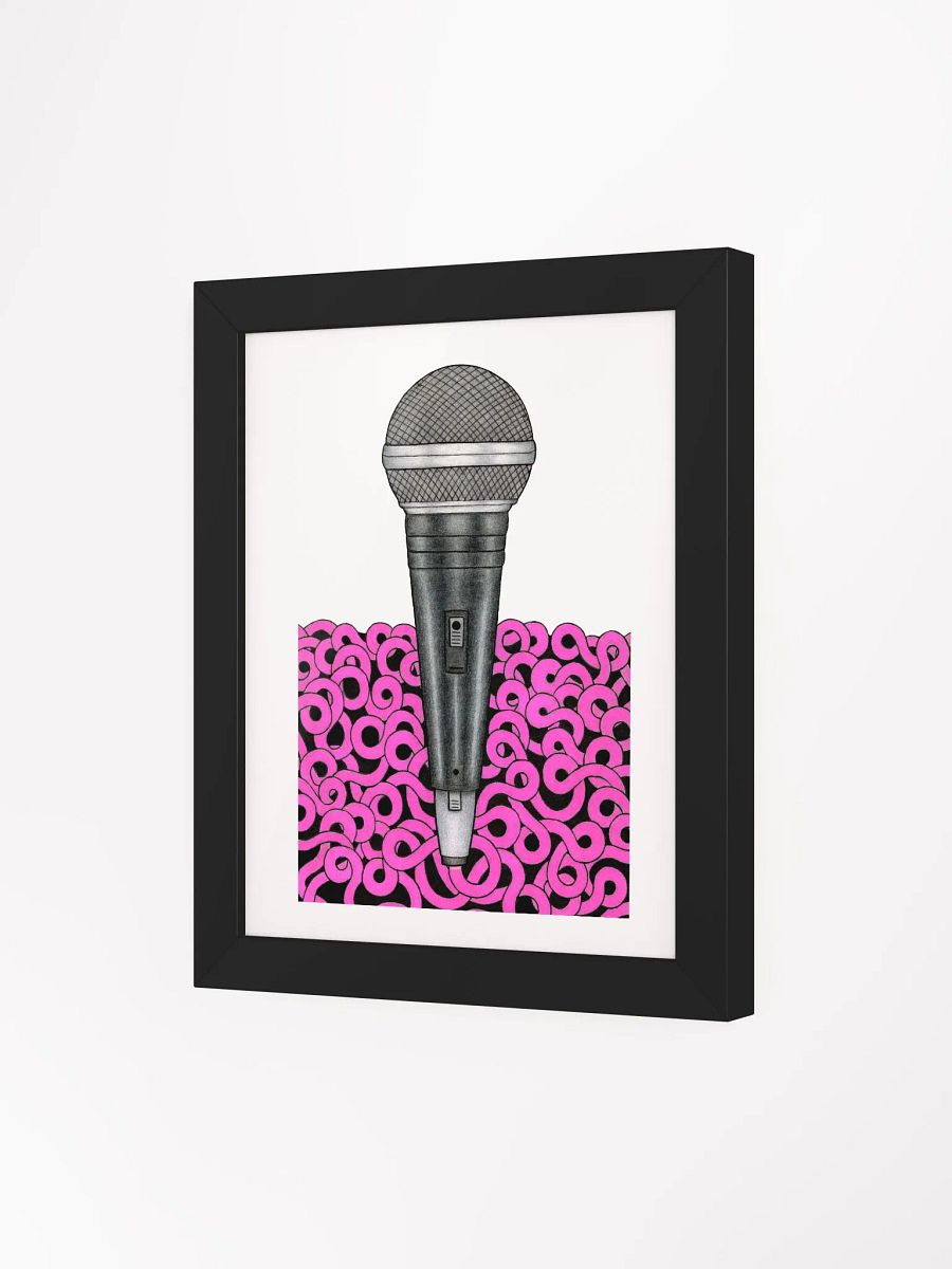 Mic Check framed print (8x10) product image (3)
