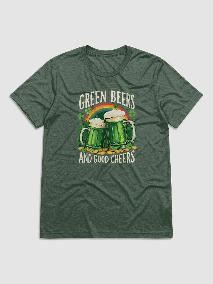 Green Beers and Good Cheers St. Patrick’s Day Fun Irish Celebration Tri-blend Tee product image (3)