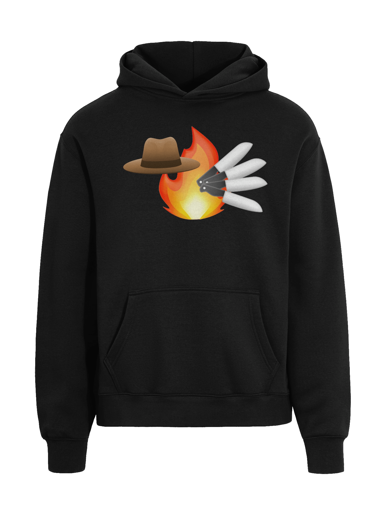 Scarymoji Hot Stabby Hat Hoodie product image (3)