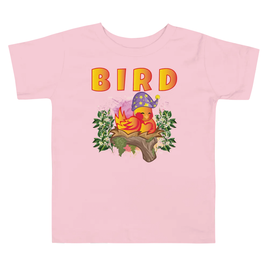 Bird Colorful Funny Cute Bella +Canvas Toddler T-Shirt – Funny Shirt, Best Gift for Kids product image (3)