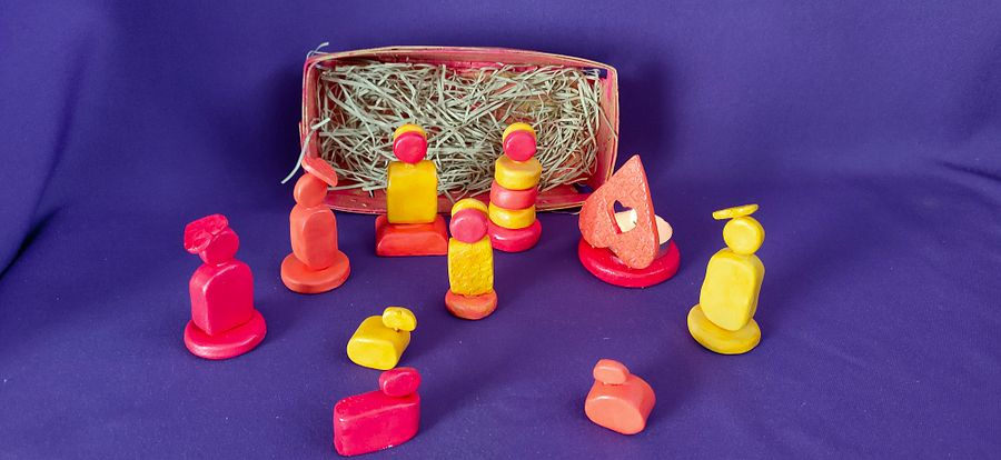 Presépio, Energia Positiva, figuras religiosas, minimalista, decoração de natal, feita à mão, conjunto religioso, presente único product image (3)