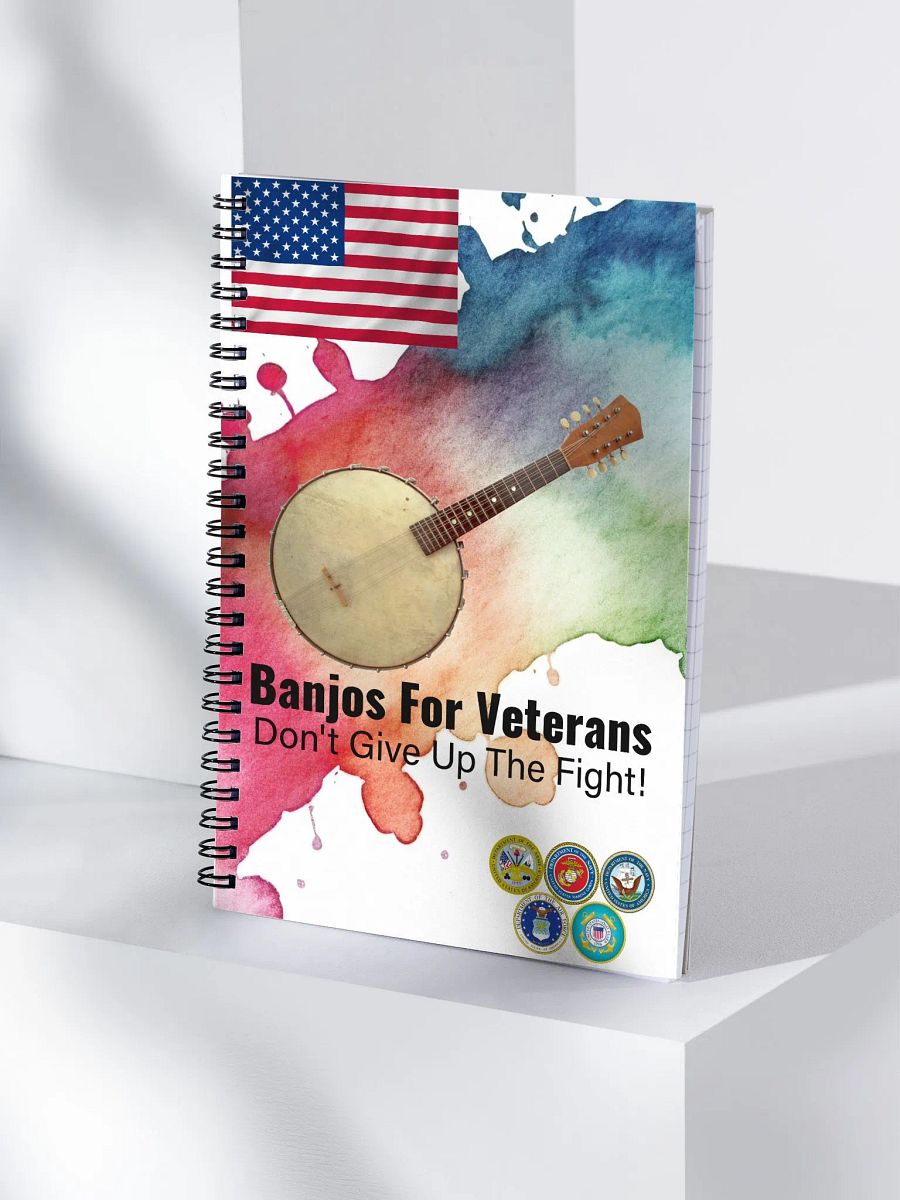 Banjos For Veterans (B4V) Artwork Spiral Notebook product image (3)