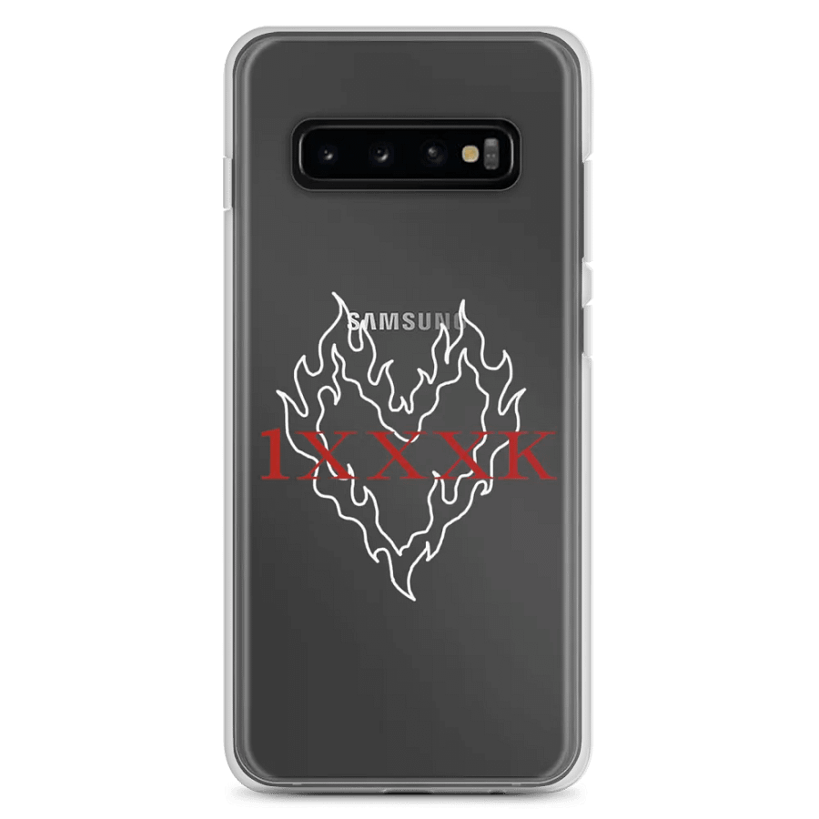 Fiery White Heart Clear Phone Case S product image (7)