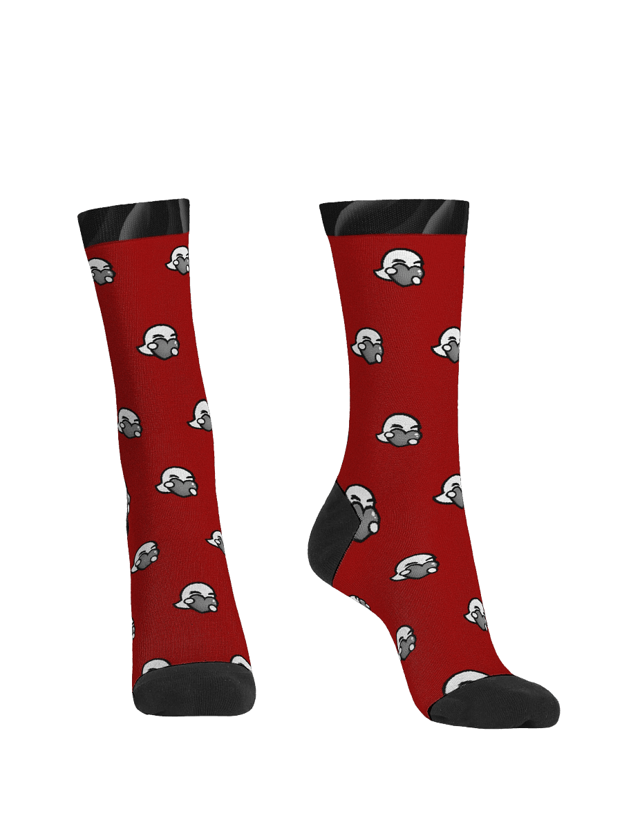 Red Pattern Crew Socks product image (4)