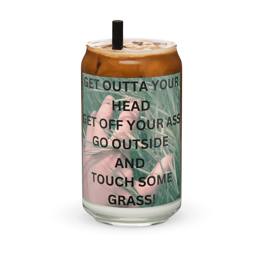 Get Outta Your Head Drink Glass w/straw product image (36)