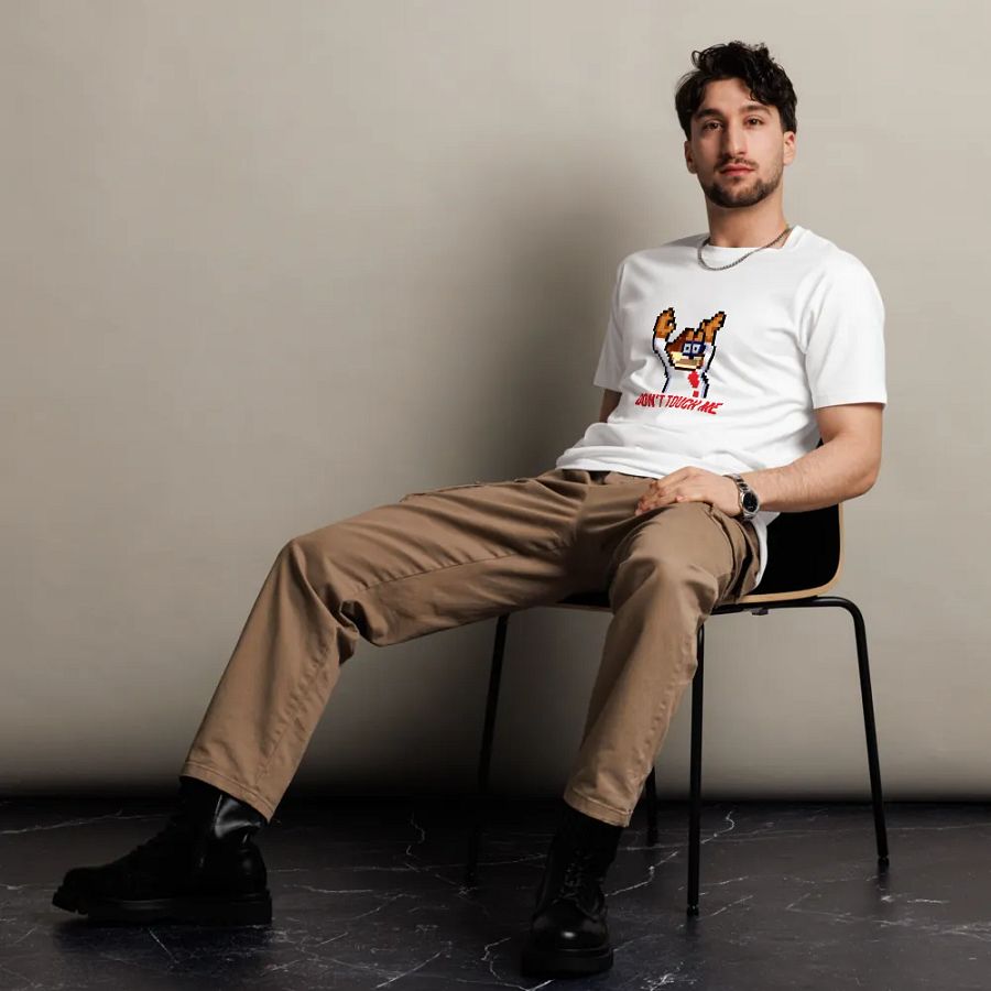 Don't Touch Me T-shirt White product image (5)