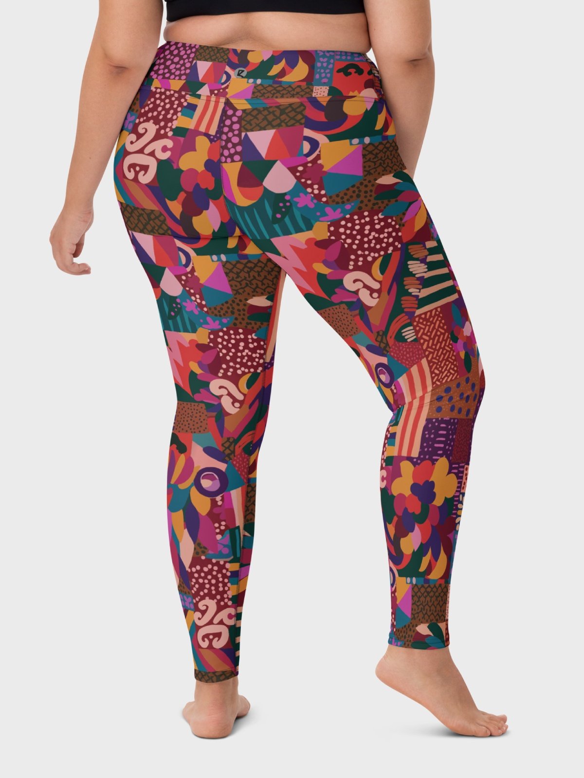 High-Waisted Leggings "Abstract African Ethnic Pattern" Printed product image (8)