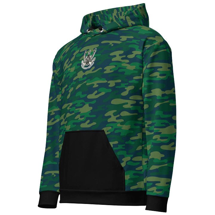 Teal Camouflage Twin Anchor Apparel Log Hoodie product image (2)