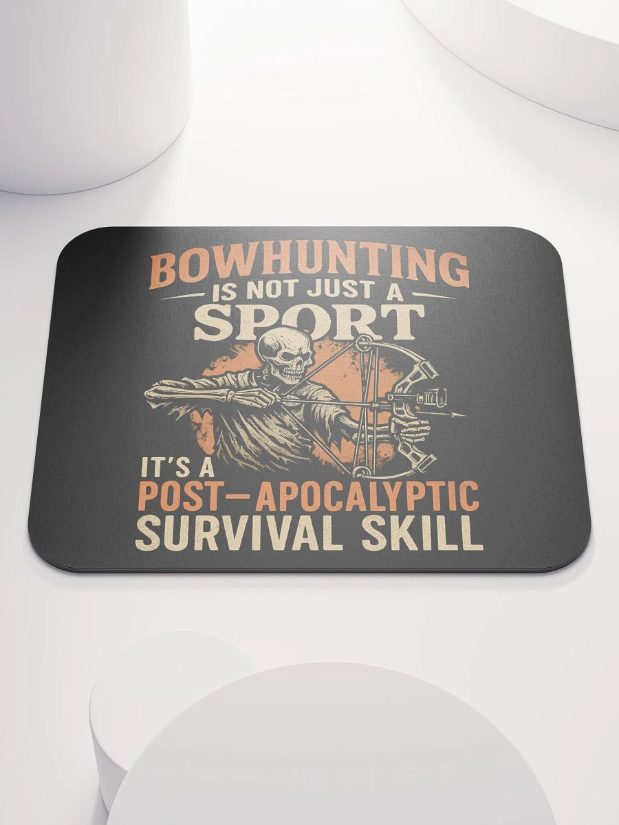 Bowhunting Mouse Pad – Post-Apocalyptic Workstation Humor product image (1)