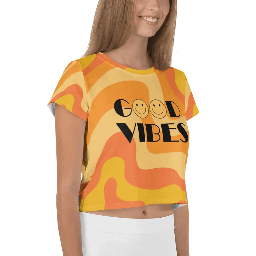 Good Vibes Swirly Crop Tee product image (4)