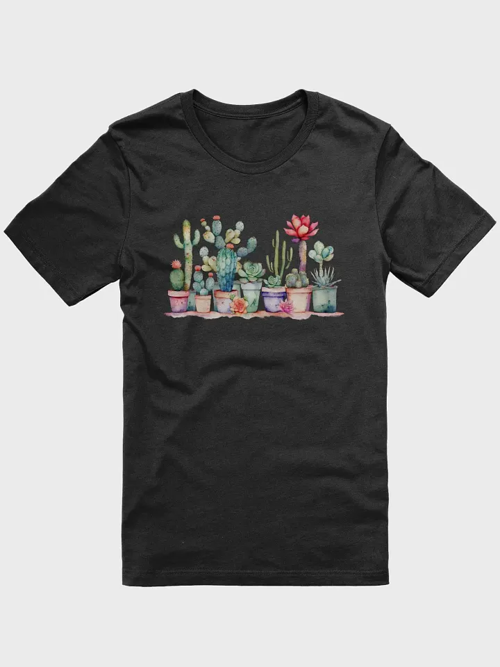 Colorful Potted Cacti And Succulents Supersoft Unisex T-shirt product image (1)