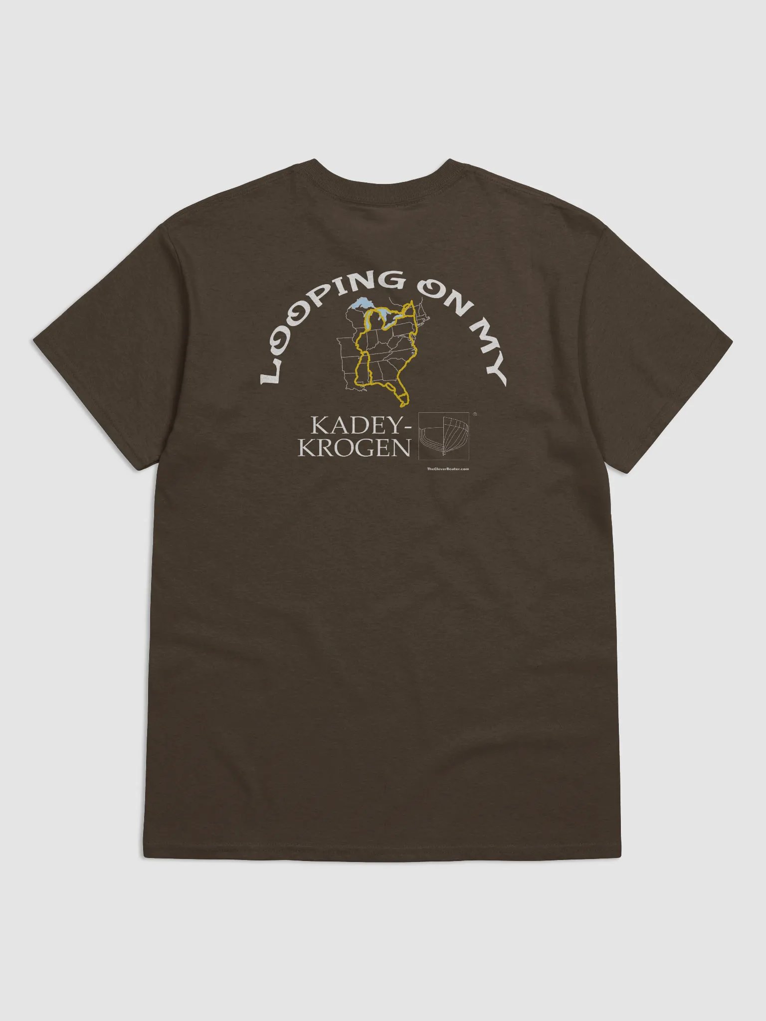 Looping On My Kadey-Krogan - T-Shirt - Dark Shirt w/White Logo product image (1)