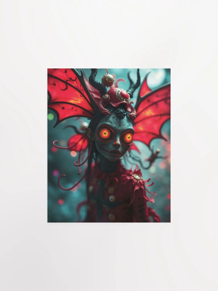 Mythical Red Wings Matte Poster product image (1)