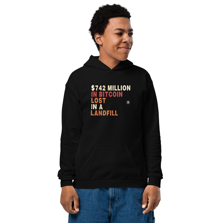 Keep your Bitcoin Code Safe Youth Hoodie product image (1)