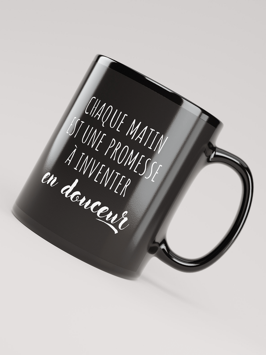 Mug Noir - Chaque matin - Cadeau citation positive product image (3)
