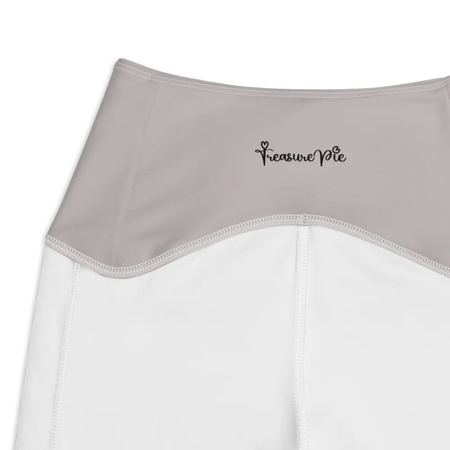 Plain Gray True Summer Women's High Waisted Premium Crossover Leggings with Pockets by Treasure Pie product image (4)