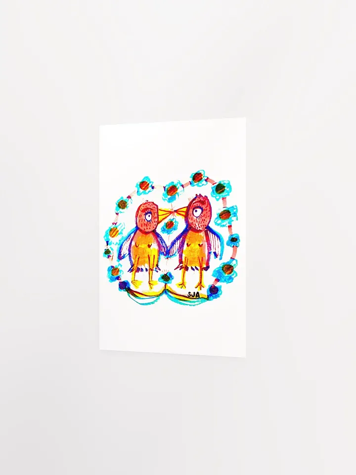 Kissy Birds matte poster product image (3)