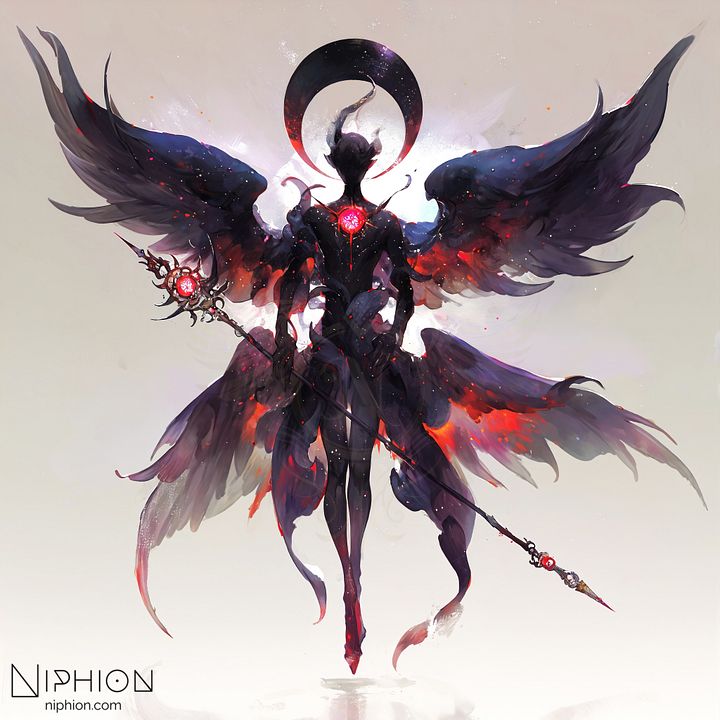 High-Resolution Digital Art – Abyssal Seraph, Character Design #7 product image (1)